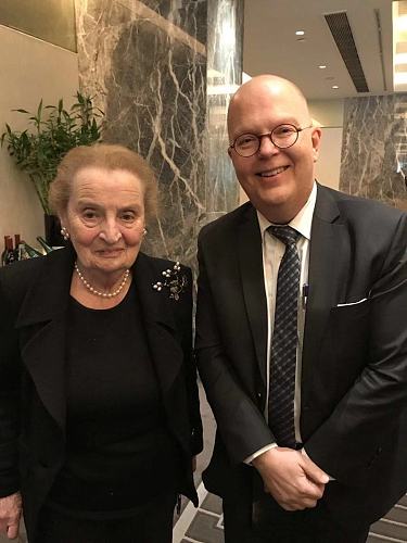 Chamber President Meets Madeleine K. Albright, the Former Secretary of State, USA